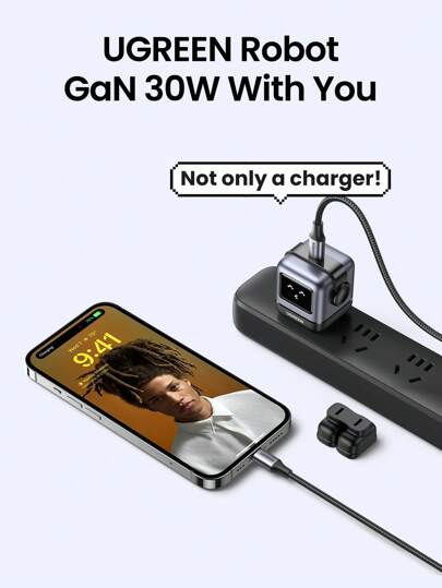 UGREEN RG 30W PD USB C Fast Robot GaN Charger