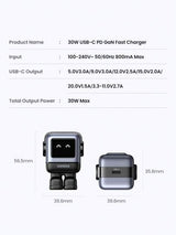 UGREEN RG 30W PD USB C Fast Robot GaN Charger