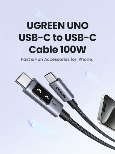UGREEN Uno 100W Type C Fast Charging Cable