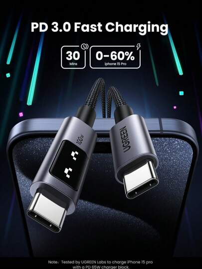 UGREEN Uno 100W Type C Fast Charging Cable