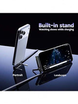 240W-65W Foldable Fast Charging Cable With Adjustable Phone Holder, Dual Type-C & USB-C Super Fast Charging, Bend-Proof Design, Compatible With Apple 15-17 Series, S, Suitable For Car And Home Use