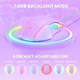 ONIKUMA CW905 6400 DPI Wired Gaming Mouse with Breathing LED Colors