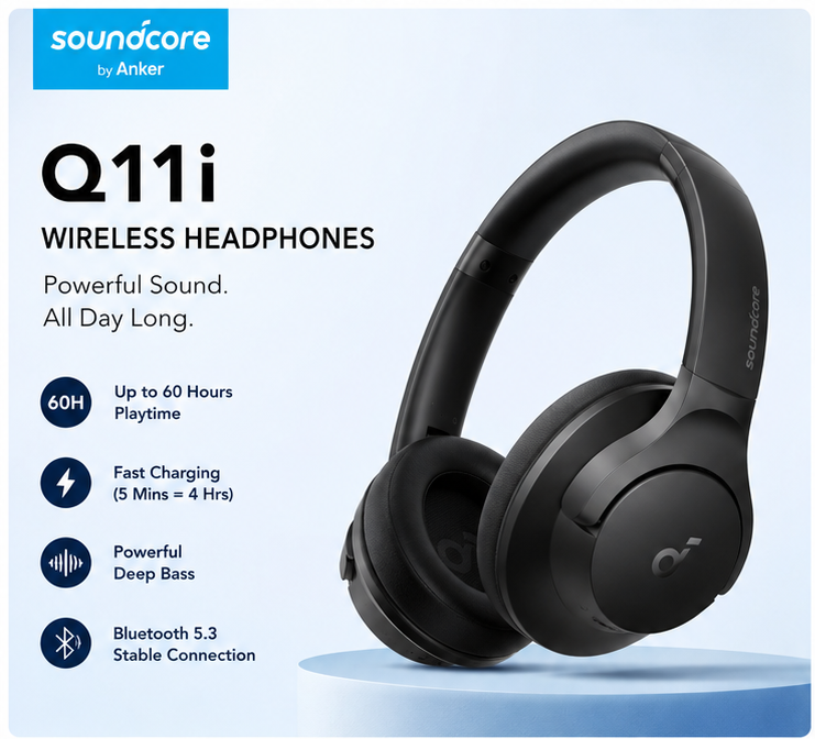 Soundcore Q11i Wireless Bluetooth Headphones