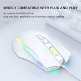 ONIKUMA CW905 6400 DPI Wired Gaming Mouse with Breathing LED Colors