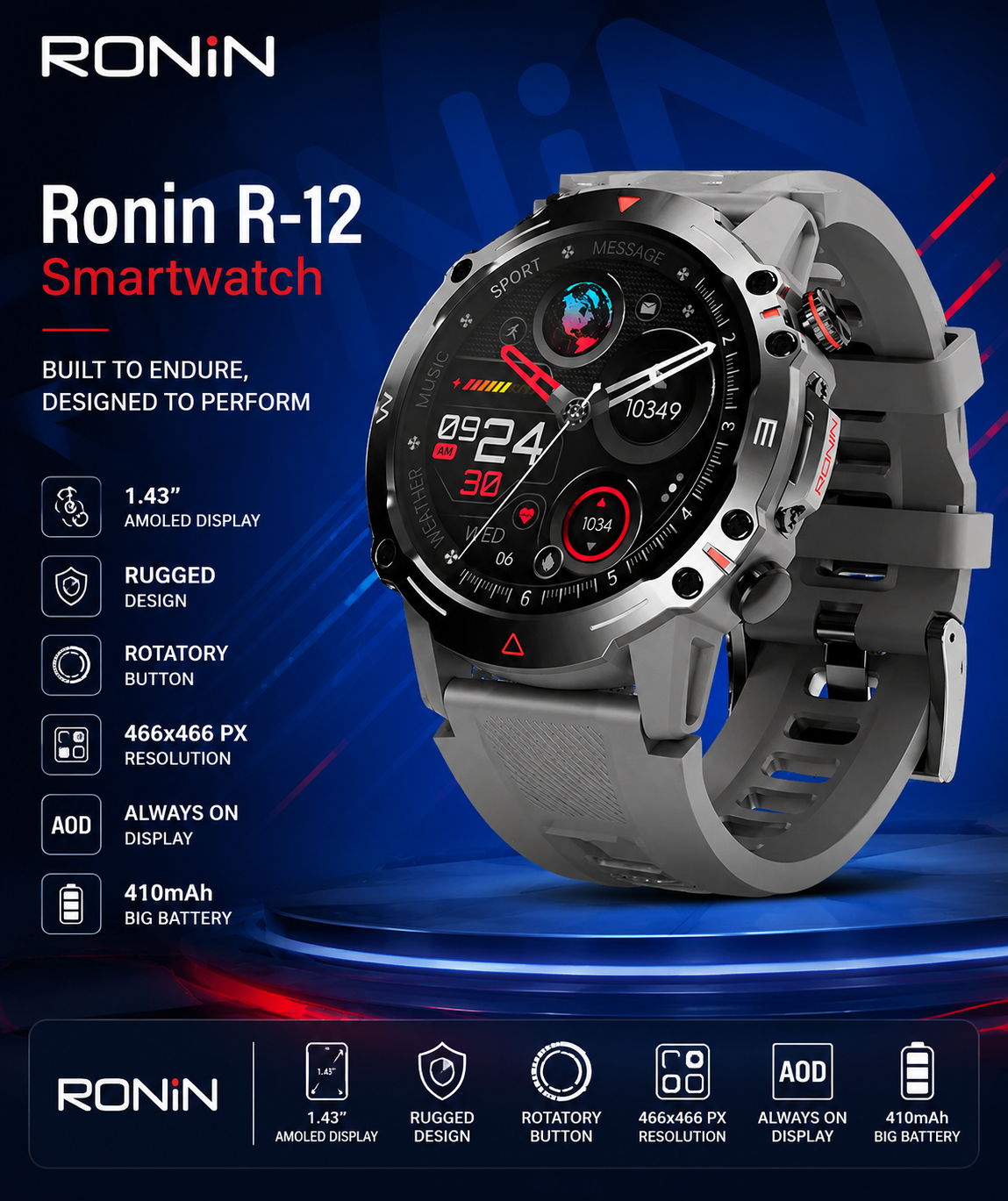 Ronin R-12 Smartwatch