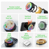 Piva B25 mobile phone cooler with magnetic clip, semiconductor cooling, for e-sports game live streaming, silent and cooling