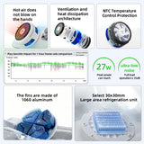 PIVA X30 27W Portable Quickly Cooling Phone Cooler Magnetic Mobile Cooling Fan for Gaming