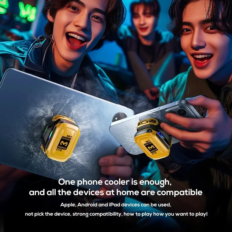 MEMO CX12, Mobile Phone Cooler, with External Battery, for PUBG, Magnetic Semiconductor Ice Cooling Radiator with AI