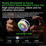 PIVA B3 25W Gaming Mobile Cooling Fan Colorful Led Light Semiconductor Mobile Phone Cooler Magnetic and Rotatable Clip for PUBG