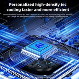 TH16 Pro Mobile Cooler 24W Magnetic & Back-Clip Ice Cooling Radiator Digital Display RGB Light Gaming