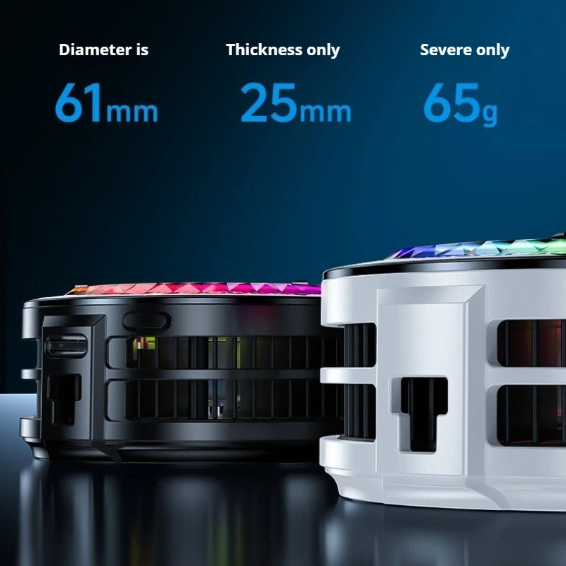 TH29 Lightweight Semiconductor Phone Cooler, Real Ice Cooling Smart Temperature Control Low Noise for Gaming Live Streaming