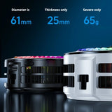 TH29 Lightweight Semiconductor Phone Cooler, Real Ice Cooling Smart Temperature Control Low Noise for Gaming Live Streaming