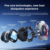 TH16 Pro Mobile Cooler 24W Magnetic & Back-Clip Ice Cooling Radiator Digital Display RGB Light Gaming