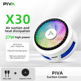 PIVA X30 27W Portable Quickly Cooling Phone Cooler Magnetic Mobile Cooling Fan for Gaming