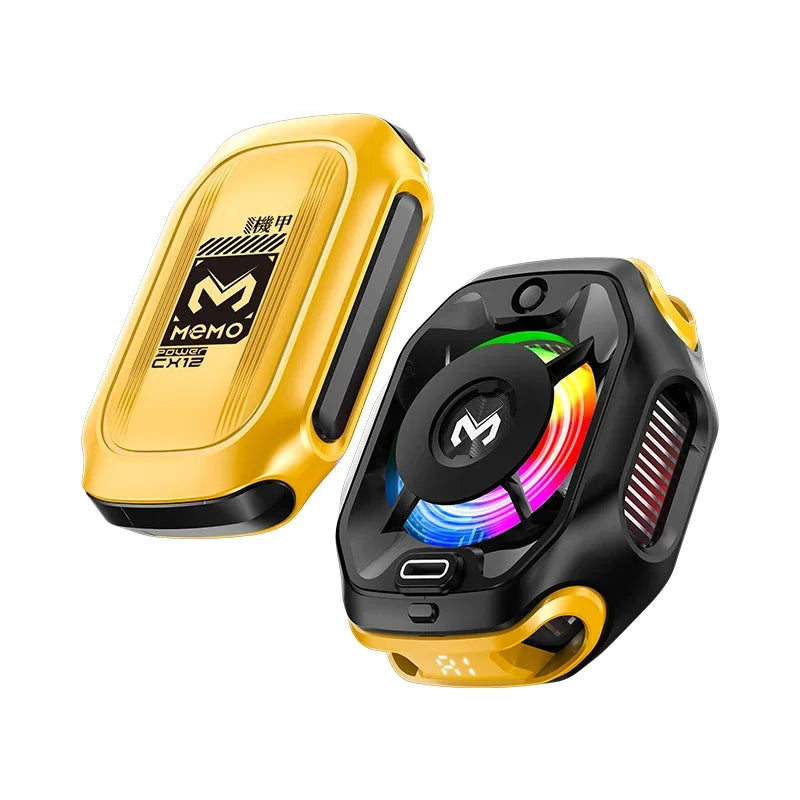 MEMO CX12, Mobile Phone Cooler, with External Battery, for PUBG, Magnetic Semiconductor Ice Cooling Radiator with AI