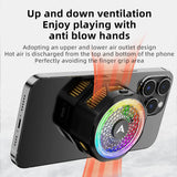 Piva B25 mobile phone cooler with magnetic clip, semiconductor cooling, for e-sports game live streaming, silent and cooling